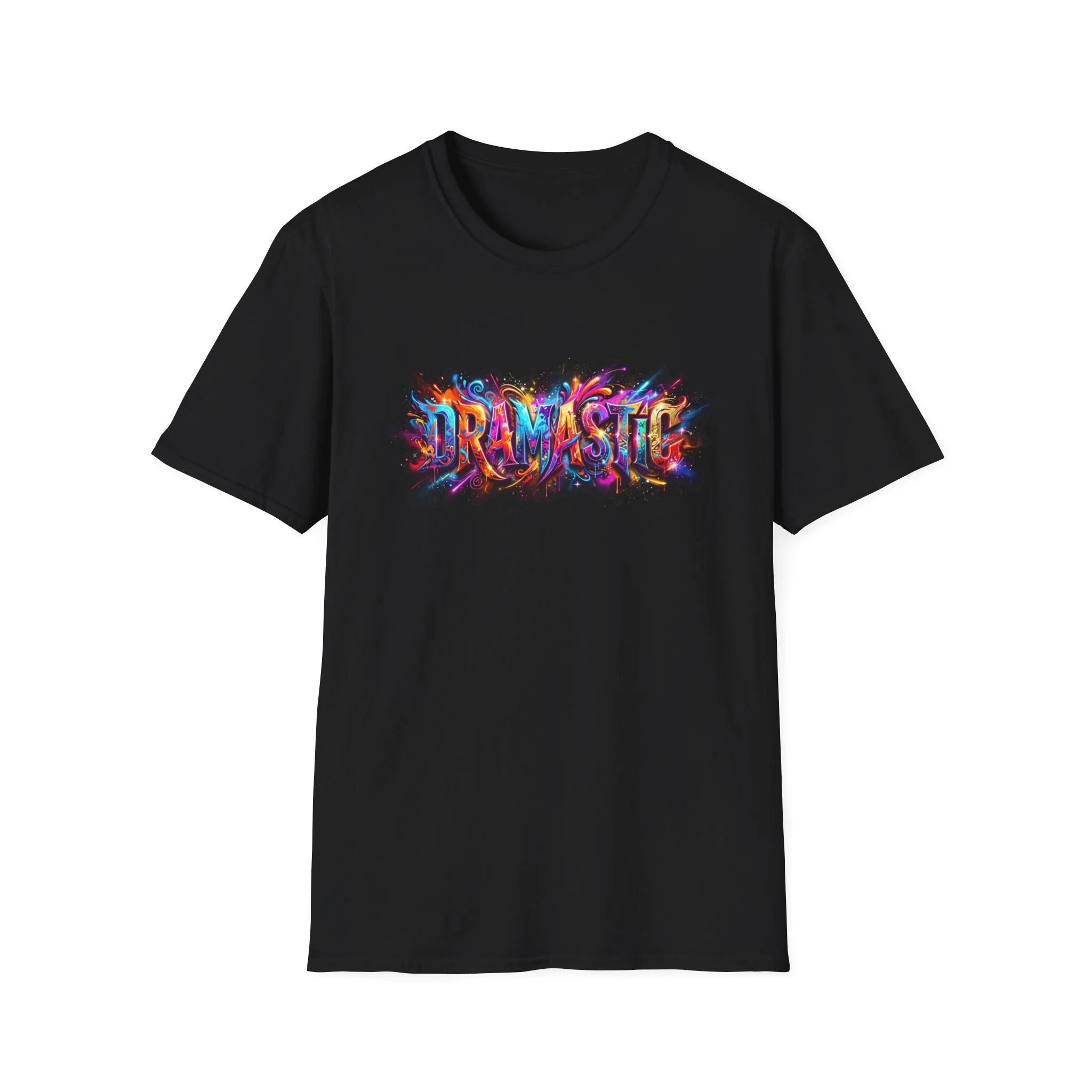 Dramastic Colorful Graphic T‑Shirt — Vibrant Statement Tee - Image 3