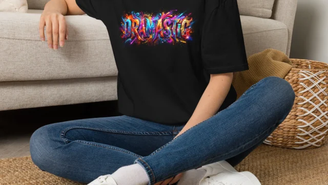 Dramastic Colorful Graphic T‑Shirt — Vibrant Statement Tee