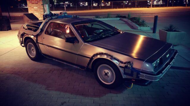 “Is that a DeLorean?!”