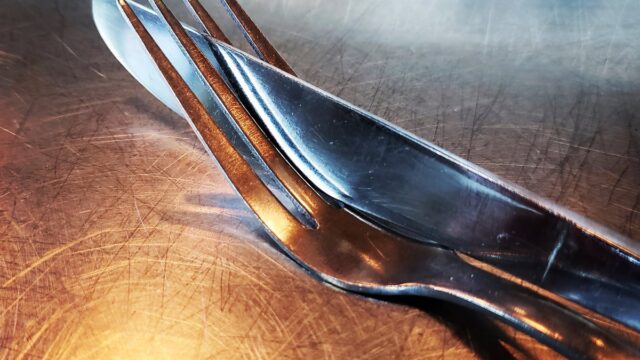I don’t know when I started doing this, but I do it every time I’m given a fork and knife. Am I the only one?