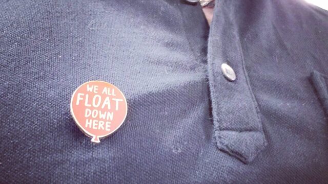 I love the pin @It_Evaporated gave me. It was all I needed to create a minimalist Halloween costume.