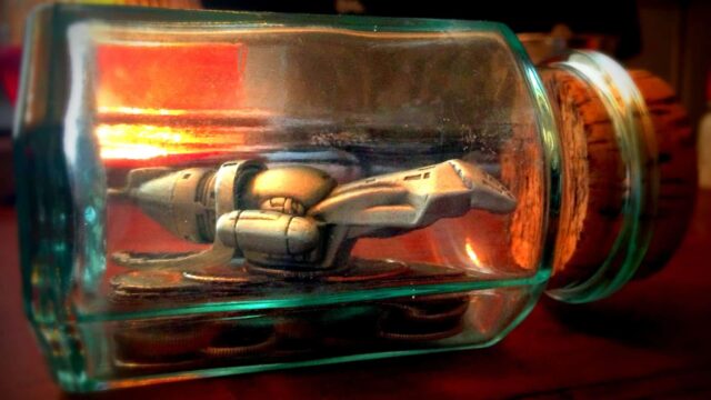 I caught a Firefly in a jar, which also happens to be a ship in a bottle.